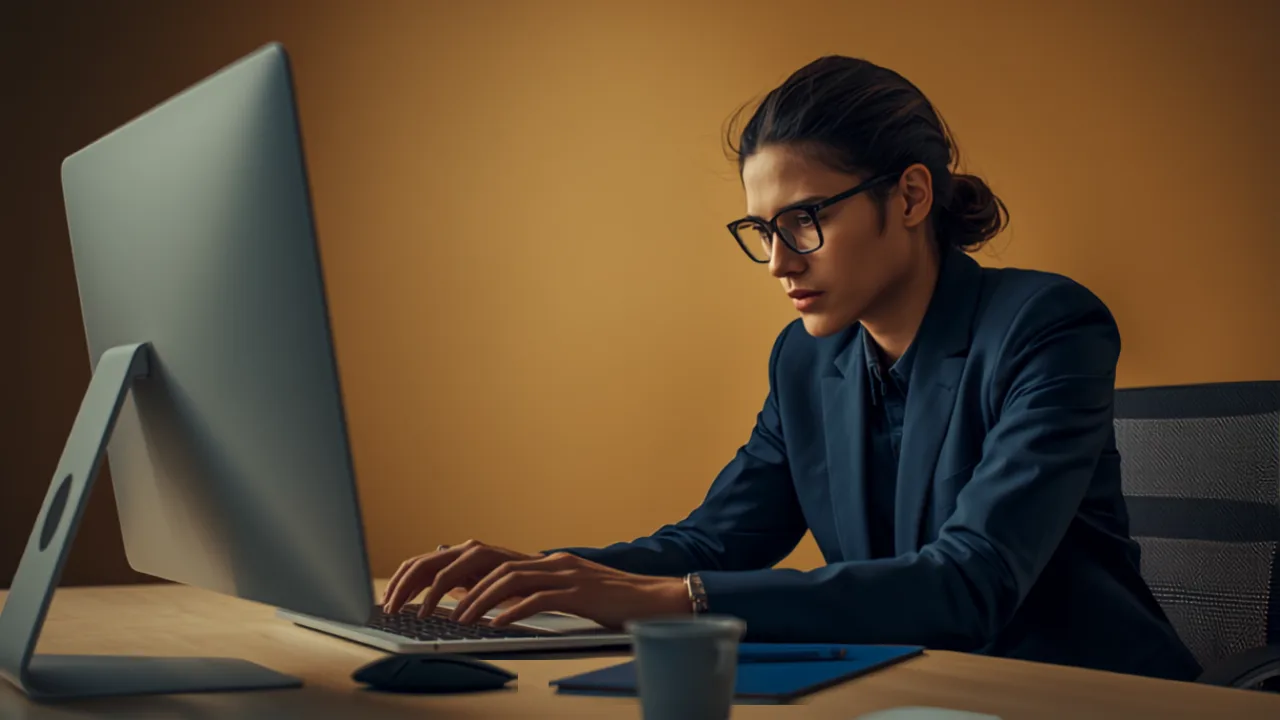 Business owner choosing between flashy automation and painful manual task - spotlight on the painful one